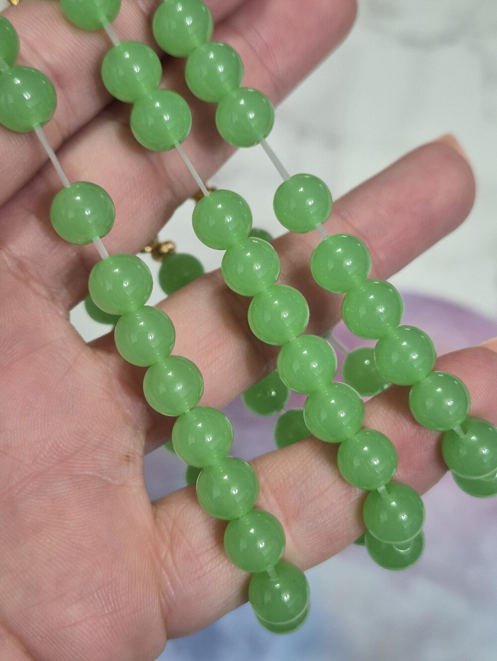 Kirks Folly Green Moon Face Bracelet - Picture 4 of 5